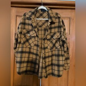 Timing Brown Plaid Outerwear